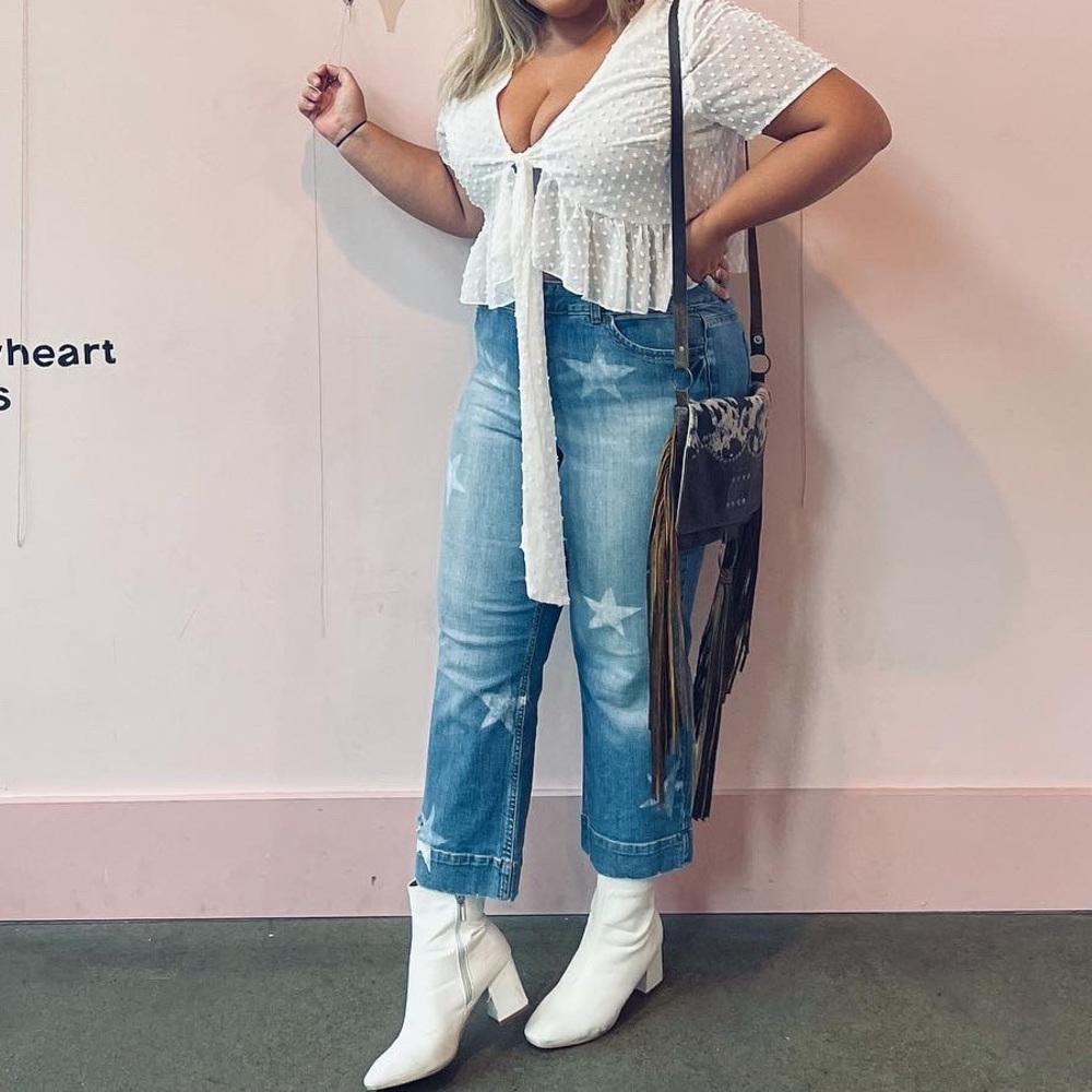 Tommy Hilfiger Plus Size Star Printed Jeans